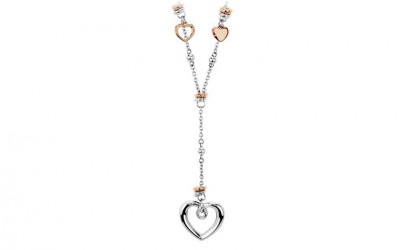 Collana 2Jewels collezione "WI Love" - In acciaio 316L e PVD oro rosè.