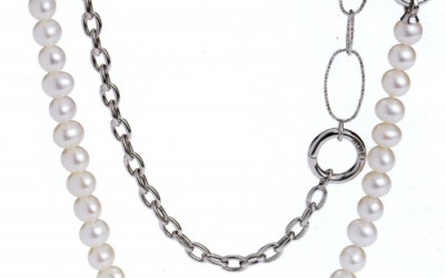 Collane componibili Nimei "Moda" - Colore: Bianco Disponibile con perle diametro: 5,5-6 mm, 6,5-7 mm, 7,5-8 mm, 8,5-9. Varie lunghezze disponibili.